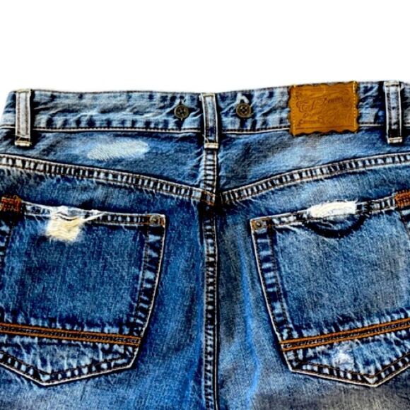 Zara TRF Trafaluc Women’s Vintage Boyfriend Jean Shorts Distressed Size 6 - Picture 6 of 10